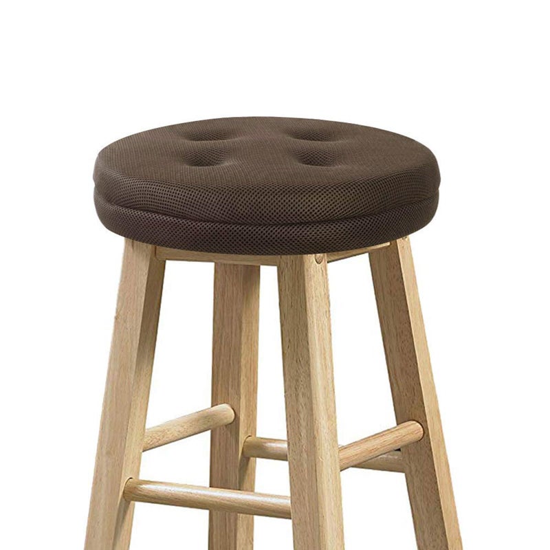 baibu Bar Stool Cushions, Super Breathable Round Bar Stool Cover Seat Cushion Brown 13" - One Cushion Only - Image 1